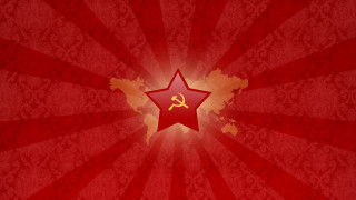 Red star hammer sickle socialist - sick symbol free wallpaper