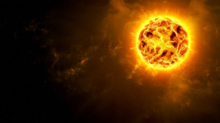 Sun moon planet galaxy fire - yellow light free wallpaper for desktop
