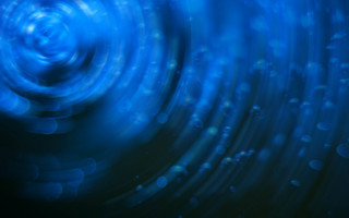 Blue spiral bubbles holography volumetric - bubble free wallpaper for desktop
