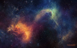 Colorful space stars star cluster 2 - space free wallpaper for desktop
