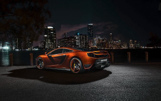 City night car skyline lights - a city skyline in the background free wallpaper for desktop