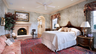 Bedroom fireplace couch rug artscrafts - a rug free wallpaper