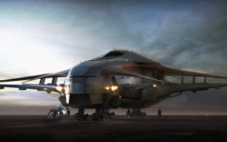 Large airplane runway night military - a large airplane free wallpaper for desktop