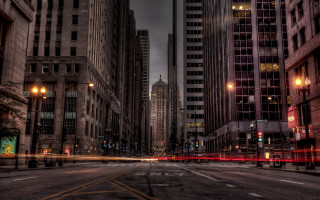 City street night lights neoism - the car free wallpaper for desktop