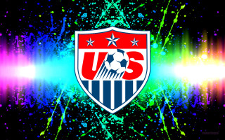 Soccer ball colorful stars shield - the center free wallpaper
