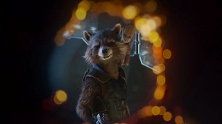 Rocket raccoon blurry lights full - the background and a blurry background free wallpaper