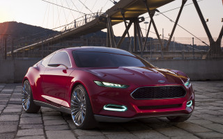 Red car brick road bridge - bogi fabian free wallpaper