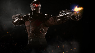 Clark voorhees leather armor fire - a leather outfit holding free wallpaper