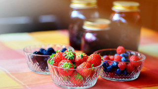 Fruit bowl jam berries dessert - bouchta el hayani free wallpaper