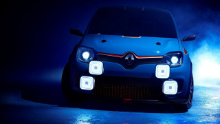 Blue car headlights fog rayonism - the headlight free wallpaper for desktop
