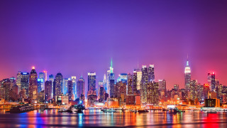 Tokyo skyline night lights bridge - tall building free wallpaper