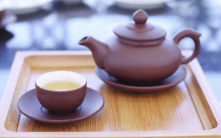 Tea set tray cup saucer - a tray free wallpaper