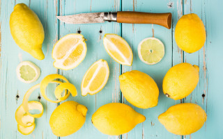 Knife lemons blue table postminimalism - evariste vital luminai free wallpaper