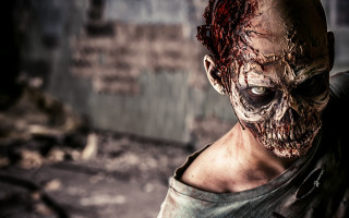 Man bloody face knife dirty - a bloody face and a knife free wallpaper