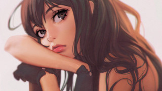 Gothic anime woman long hair - stanley artgerm lau free wallpaper for desktop