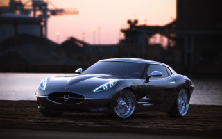 Car beach sunset factory blurry - dawn free wallpaper