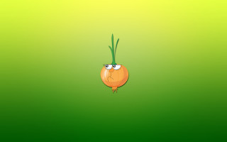 Cartoon onion sad face green - corneille free wallpaper