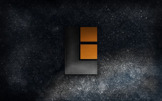 Black orange wall square minimalism - square free wallpaper