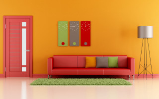 Living room red couch green - a red couch free wallpaper for desktop