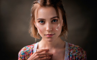 Woman floral dress bun blurry - dress free wallpaper for desktop