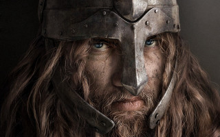 Man long hair helmet serious - epic fantasy character art free wallpaper for desktop