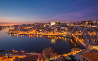 City bridge river night lights - a bridge and a river free wallpaper for desktop