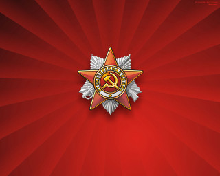 Red star hammer sickle symbol - a red background free wallpaper