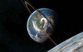 Planet ring star background matte - barclay shaw free wallpaper