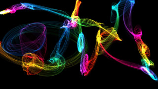 Colorful glowing swirl magic circle - vibrant free wallpaper for desktop