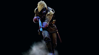 Man gasmask blue object armor - a blue object free wallpaper