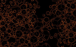 Black orange generative art fence - buckminster fuller free wallpaper for desktop