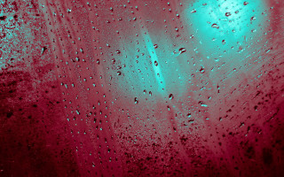 Rain streaks glow microscopic blood - light free wallpaper