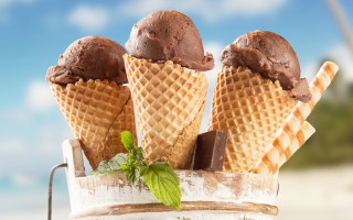 Ice cream bucket chocolate mint - chocolate free wallpaper