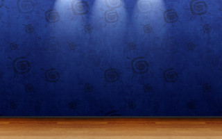 Blue wall spotlights wooden floor - a wooden floor in front free wallpaper