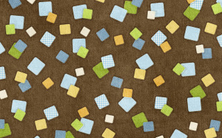 Brown checkered blue green puzzle - the right side free wallpaper