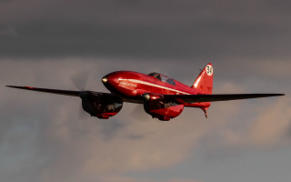 Red airplane cloudy sky pilot - free bird wallpaper