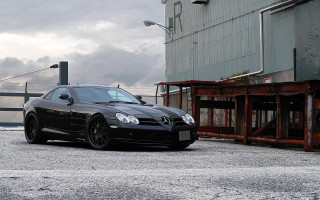 Black sports car cloudy day 2 - ann thetis blacker free wallpaper for desktop