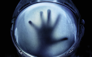 Hand glass dark room space - a hand free wallpaper