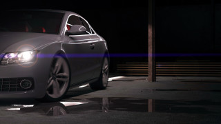 Car night parking headlights blue - a blue light free wallpaper