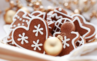 Cookies decorations gold ornament food - decoration free wallpaper