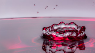 Red liquid floating water drops - drop of water free wallpaper