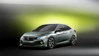 Silver car green hood lights - hood free wallpaper for desktop