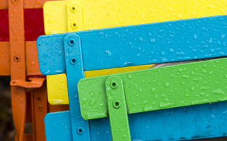 Bench water drops summer vibrancy - summer vibrancy free wallpaper