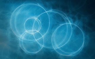 Blue circles lines mandelbrot spirals - white circle free wallpaper for desktop