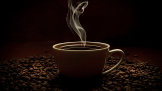 Coffee cup steam coffee beans 2 - steam free wallpaper