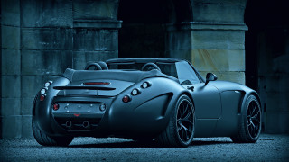 Car dark alley stonewall doorway - a stone wall behind free wallpaper