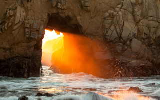 Cave water light ocean explosion - the cave free wallpaper