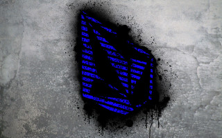 Blue tie black letters wall - a blue tie free wallpaper