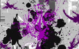 Purple black abstract painting white - abstract painting free wallpaper