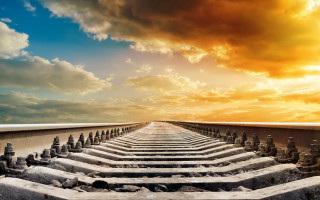 Steps sky clouds sunset cityscape - hdri free wallpaper